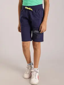 Indian Terrain Boys Mid-Rise Pure Cotton Shorts