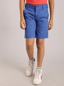 Indian Terrain Boys Mid-Rise Pure Cotton Chinos Shorts