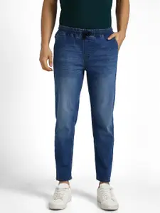 Urbano Fashion Men Mid Rise Light Fade Crinkle Stretchable Jeans