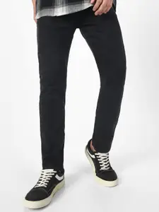 Urbano Fashion Men's Grey Slim Fit Washed Stretchable Jeans