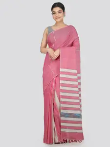PinkLoom Woven Design Pure Cotton Saree