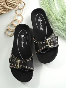 FRESH 1947 FEET Embellished Open Toe Flats