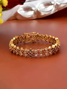 Voylla Gold-Plated & Stone-Studded Bangle