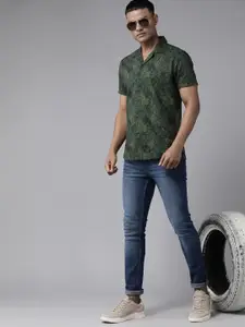 Roadster Men Opaque Printed Cotton Casual Shirt