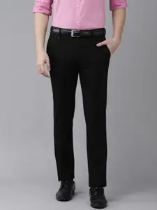 Van Heusen Men Solid Slim Fit Formal Trousers