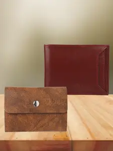 Swiss Design Men Pack Of 2 Two Fold Wallet & Card Holder