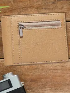 SAMTROH Men Zip Detail PU Two Fold Wallet