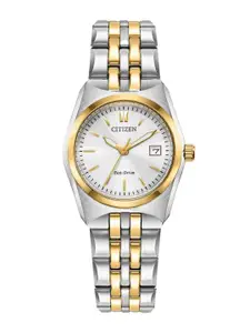 Citizen Women Dial & Stainless Steel Bracelet Style Straps Analogue Light Powered Watch EW2299-50A-FLEX