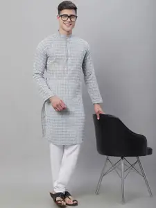 SOJANYA Embroidered Pure Cotton Kurta with Churidar