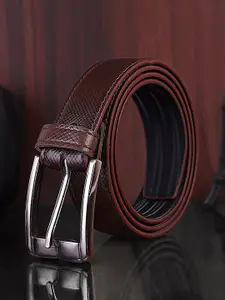 INVICTUS Men Textured Slim Belt