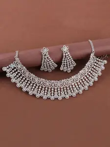 Mirana AD Studded Necklace And Earrings