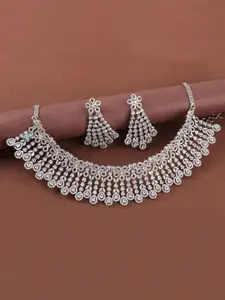 Mirana Rhodium-Plated Layered Necklace Set