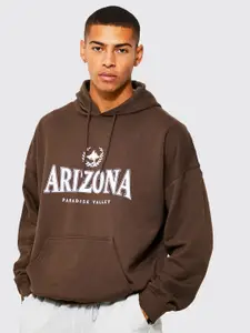 boohooMAN Oversized Arizona Printed Hooded Sweatshirt
