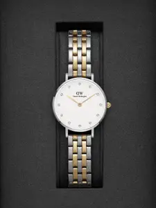 Daniel Wellington Women Petite Lumine 5-Link Round Analogue Watch- DW00100616