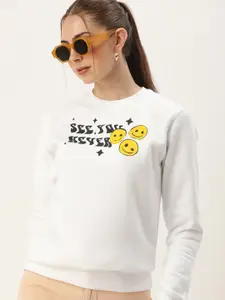 Kook N Keech Women Typography Printed Sweatshirt