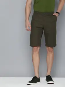 Indian Terrain Men Solid Pure Cotton Slim Fit Chino Shorts