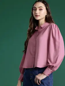 DressBerry Puff Sleeves Casual Shirt