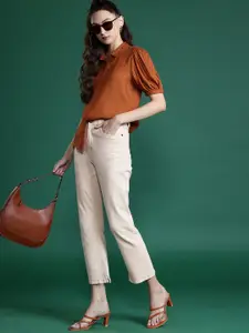 DressBerry Puff Sleeves Casual Shirt