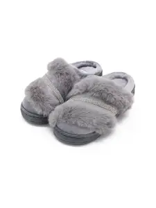 JENNA Men Comfort Closed Toe Fur Room Slippers