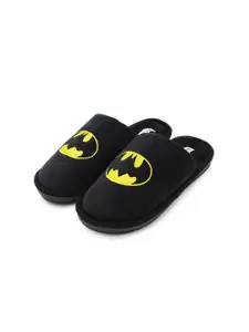 JENNA Men Batman Printed Comfort Closed Toe Fur Room Slippers