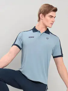 Technosport Polo Collar Antimicrobial Slim Fit T-shirt
