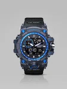 CARLINGTON Men Analogue and Digital Chronograph Watch CT 3388 Blue