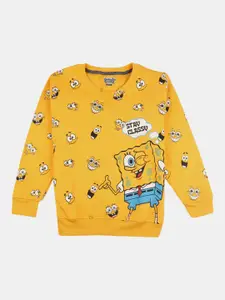 V-Mart Boys Minions Printed Cotton Fleece Pullover Sweatshirt