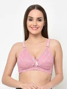 Curvy Love Cut & Sew Non Wired Non Padded Full Coverage Lace All Day Comfort Everyday Bra