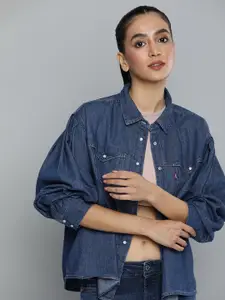 Levis Pure Cotton Chambray Boxy Fit Casual Shirt