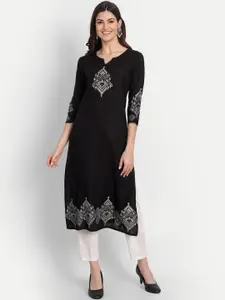 SUTI Ethnic Motifs Printed Straight Kurta