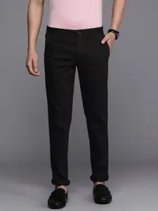 Louis Philippe Sport Men Solid Slim Fit Trousers