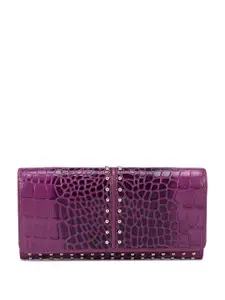 Da Milano Women Textured Leather Two Fold Wallet