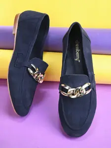 Alleviater Women Embellished Suede Loafers