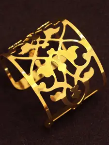 Goldnera Women Gold Plated Cuff Bracelet