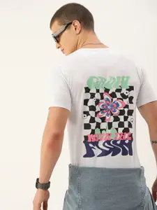 Kook N Keech Men Graphic Printed Oversized Drop-Shoulder Sleeves Pure Cotton T-shirt