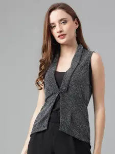 Latin Quarters Sleeveless Tie-Up Shrug