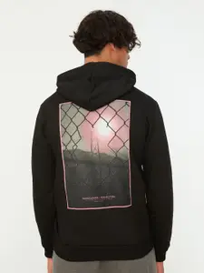 Trendyol Graphic Printed Hooded Pullover Sweatshirt