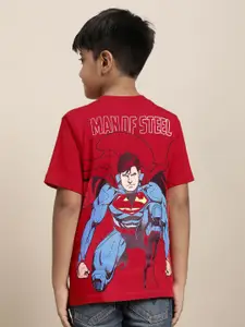 Kids Ville Boys Superman Printed Pure Cotton T-Shirt