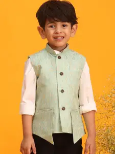 VASTRAMAY Boys Woven Design Nehru Jackets