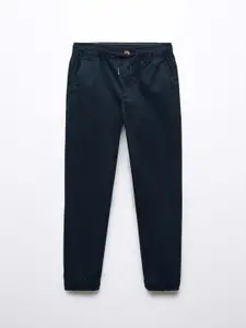Mango Kids Boys Mid-Rise Regular Fit Joggers
