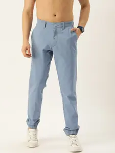 Harvard Men Classic Solid Mid-Rise Slim Fit Joggers