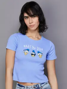 Ginger by Lifestyle Donald Duck Printed Pure Cotton T-shirt