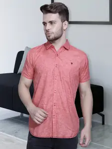 Kuons Avenue Smart Slim Fit Spread Collar Pocket Casual Shirt