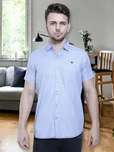 Kuons Avenue Smart Slim Fit Spread Collar Pocket Casual Shirt