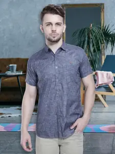 Kuons Avenue Smart Slim Fit Spread Collar Pocket Casual Shirt