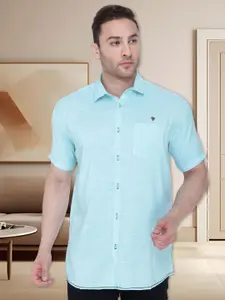 Kuons Avenue Smart Slim Fit Spread Collar Pocket Casual Shirt