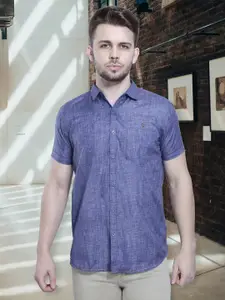 Kuons Avenue Smart Slim Fit Spread Collar Pocket Casual Shirt