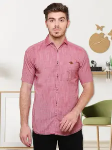 Kuons Avenue Smart Slim Fit Spread Collar Pocket Casual Shirt