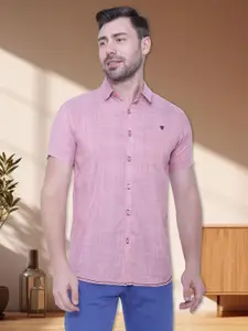 Kuons Avenue Smart Slim Fit Spread Collar Pocket Casual Shirt