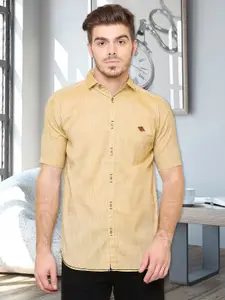 Kuons Avenue Smart Slim Fit Spread Collar Pocket Casual Shirt